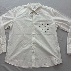 Paul Smith White‎ Shirt with Colorful Dot Accents
